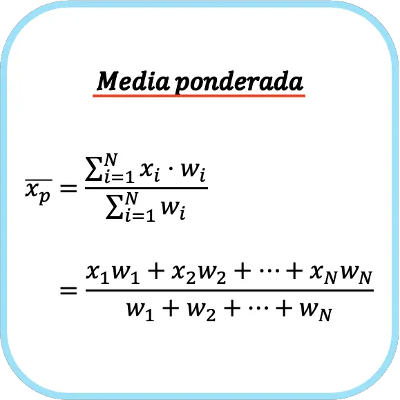 media ponderada