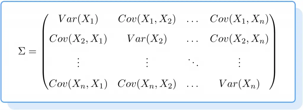 matriz de covarianza